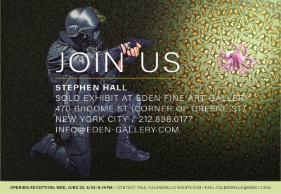 Stephen Hall Exhibit opening