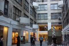 Dance rehearsal in Courtyard early 2000s